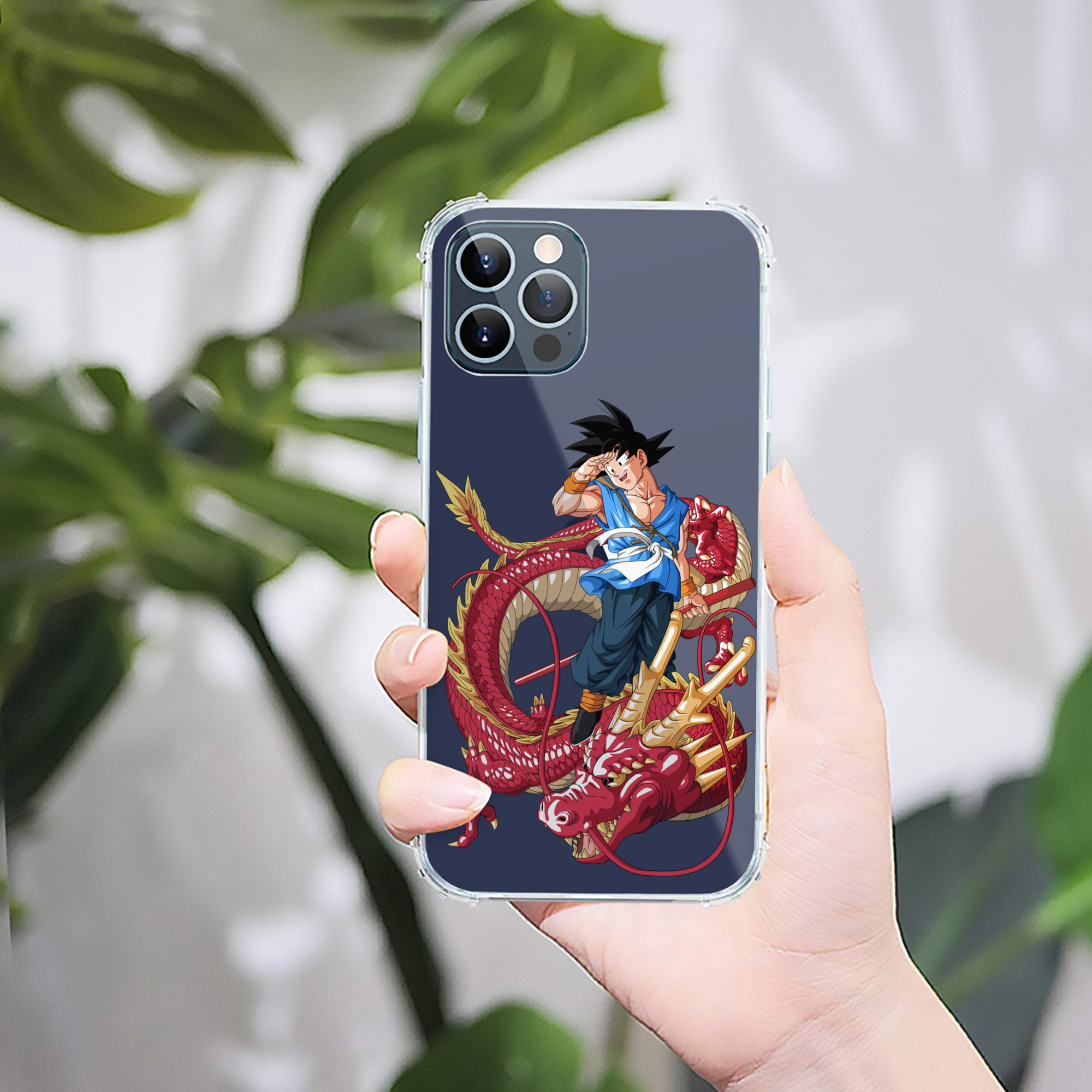 （画像用） ドラゴンボール 孫悟空（そん ごくう）Son Goku カカロット DRAGON BALL Kakarotto 【iPhone 12シリーズ対応】透明スマホケース（クリアソフトケース）